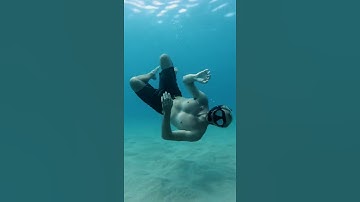 Thumbnail of Here's how I breathe underwater #shorts