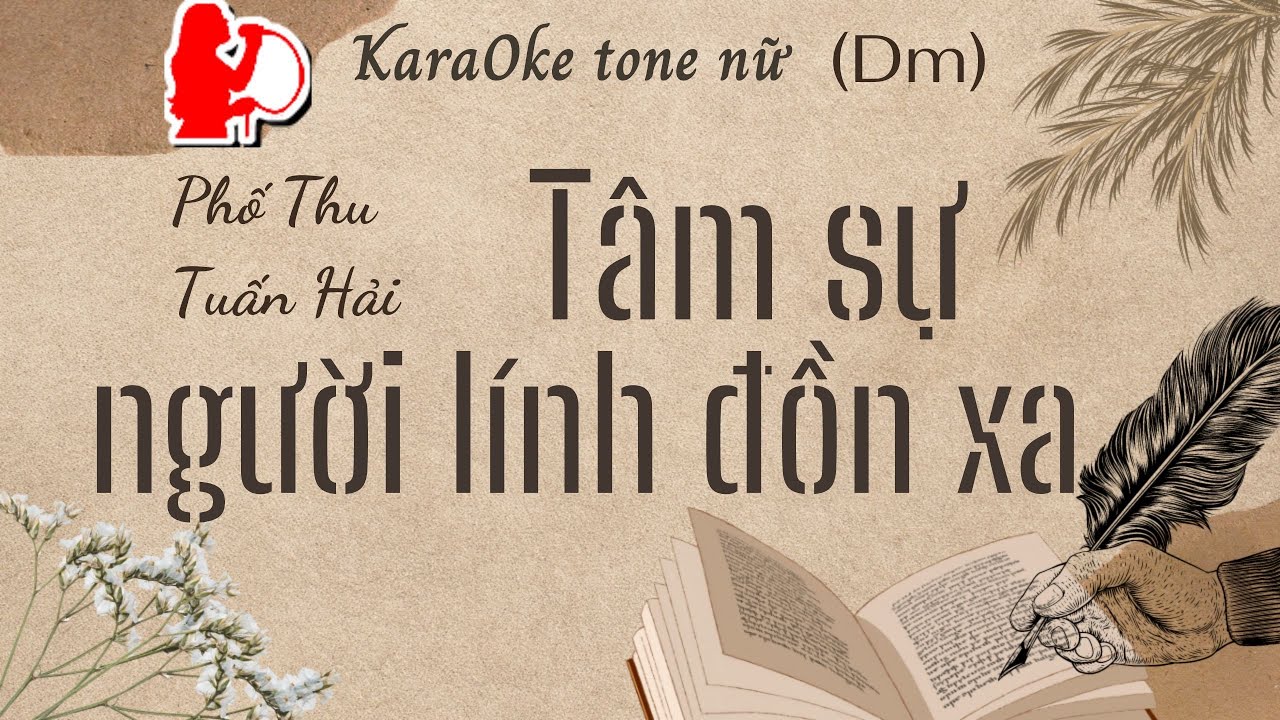 Tâm sự người lính đồn xa | Tone nữ (Dm) Karaoke  | Cui bap music