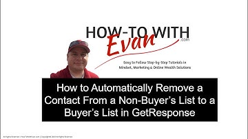 How to Automatically Remove Non-Buyers to a Buyers List in GetResponse