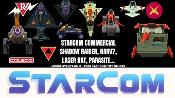 Starcom toy commercial advert by Coleco showing multiple Starcom Toys!