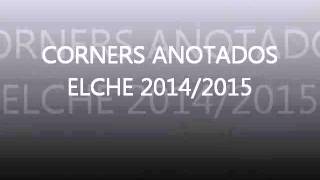 Corners anotados Elche 2014/2015
