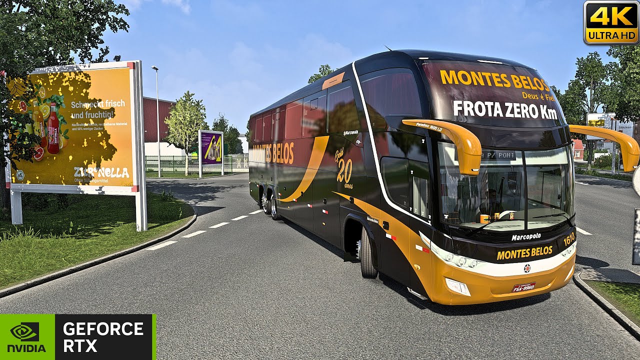 Mercedes Bus 1600 Marcopolo dropping software engineers to there home in | EURO TRUCK SIMULATOR 2