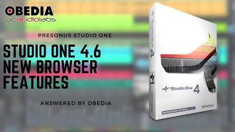 Studio One 4.6 New Features: Browser