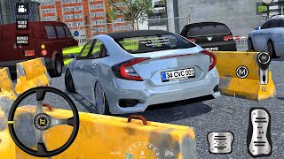 New Car Parking Simulator 2026 - Impossible Honda Driving License Test - Car Game Android Gameplay screenshot 5