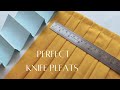 Simple Trick To Sew Perfect Casual Knife Pleats