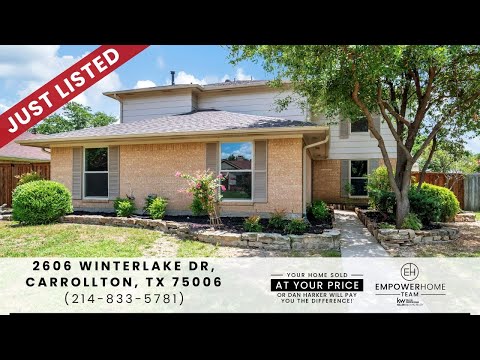 2606 Winterlake Drive, Carrollton, TX home video tour