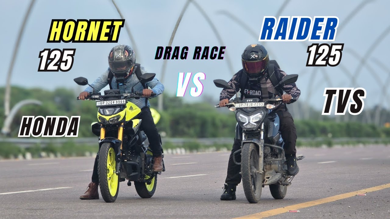 2025 Honda Hornet 125 vs TVS Raider 125 🏍️ | 125cc King Drag Race 👑🔥