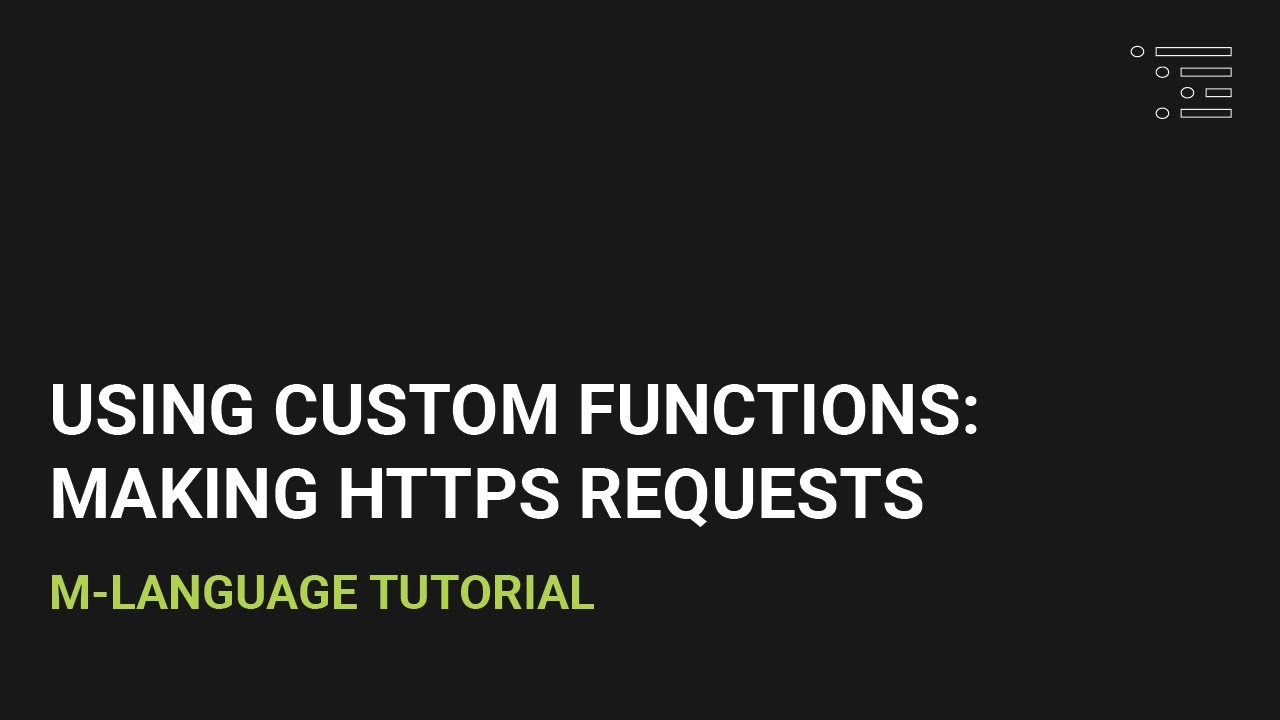 Using Custom Functions: Making HTTPS Requests - YouTube