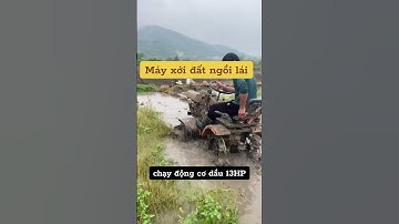 Máy xới đất ngồi lái 2 cầu chạy động cơ dầu 13HP #automobile #nông_nghiệp