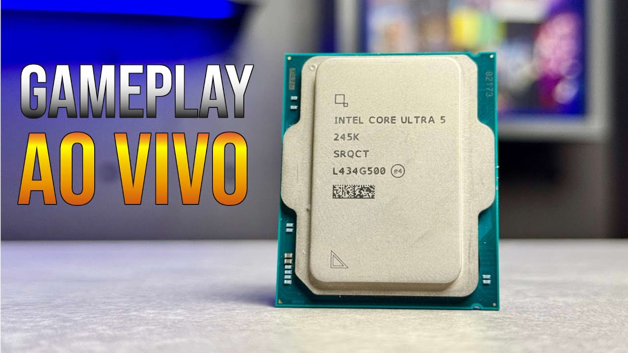 Intel coreultra 245K 動作確認済 Intel Core Ultra 5 245K em ação! Vamos jogar AO VIVO e mostrar o