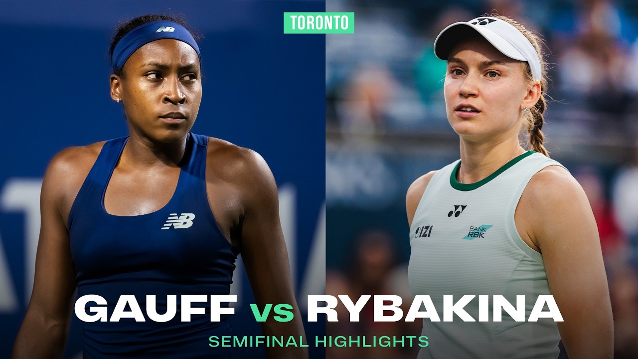HIGHLIGHTS: Coco Gauff vs  Elena Rybakina | Toronto Semifinals