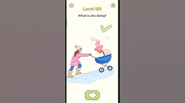 DOP 2: Delete One Part | Level 134  What is she doing #dop #dop2 #gameplay #androidgames #shorts