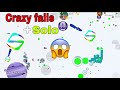 Неудачные трюки и фейлы в АГАРИО. Crazy fails + solo (Agario mobile)