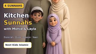 Eating Manners in Islam for Kids: 4 Kitchen Sunnahs