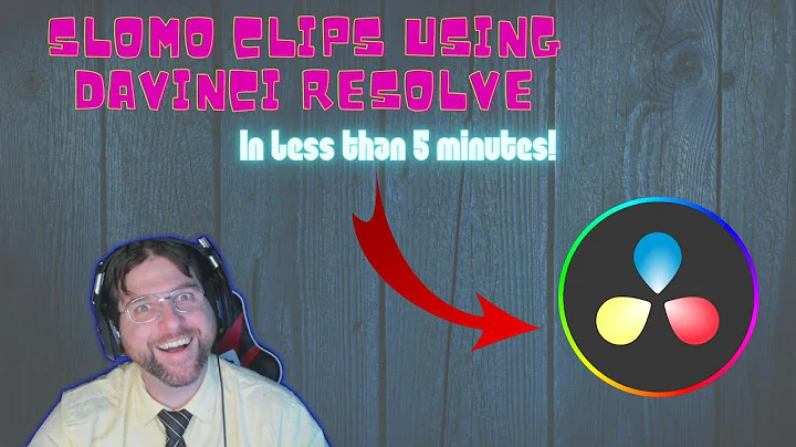 Creat a slomo in your clips using DaVinci Resolve in less than 5 minutes!!!