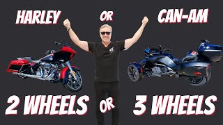 3 Wheel vs. 2 Wheel Motorcycle | Harley-Davidson | Can-Am Spyder
