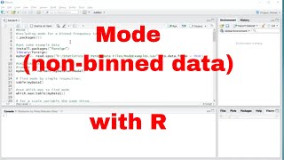 R - Mode (for non-binned data)