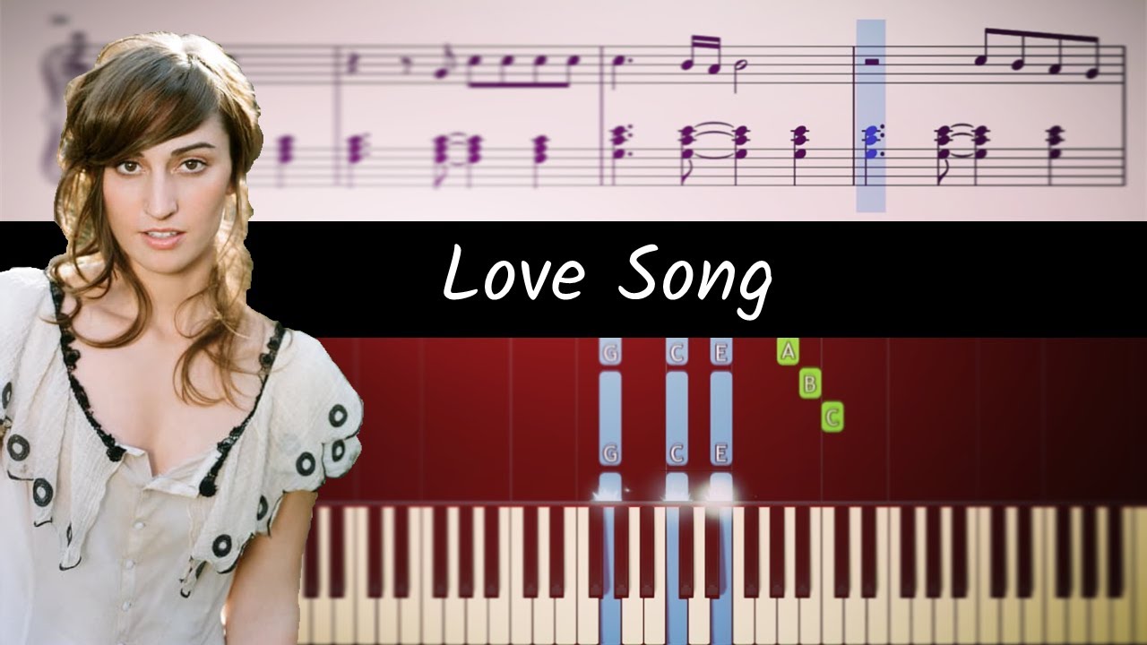 How to play piano part of Love Song by Sara Bareilles