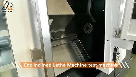 Slant bed and linear guide way CNC lathe inspection Test machine