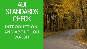 Introduction to the ADI Standards Check Section