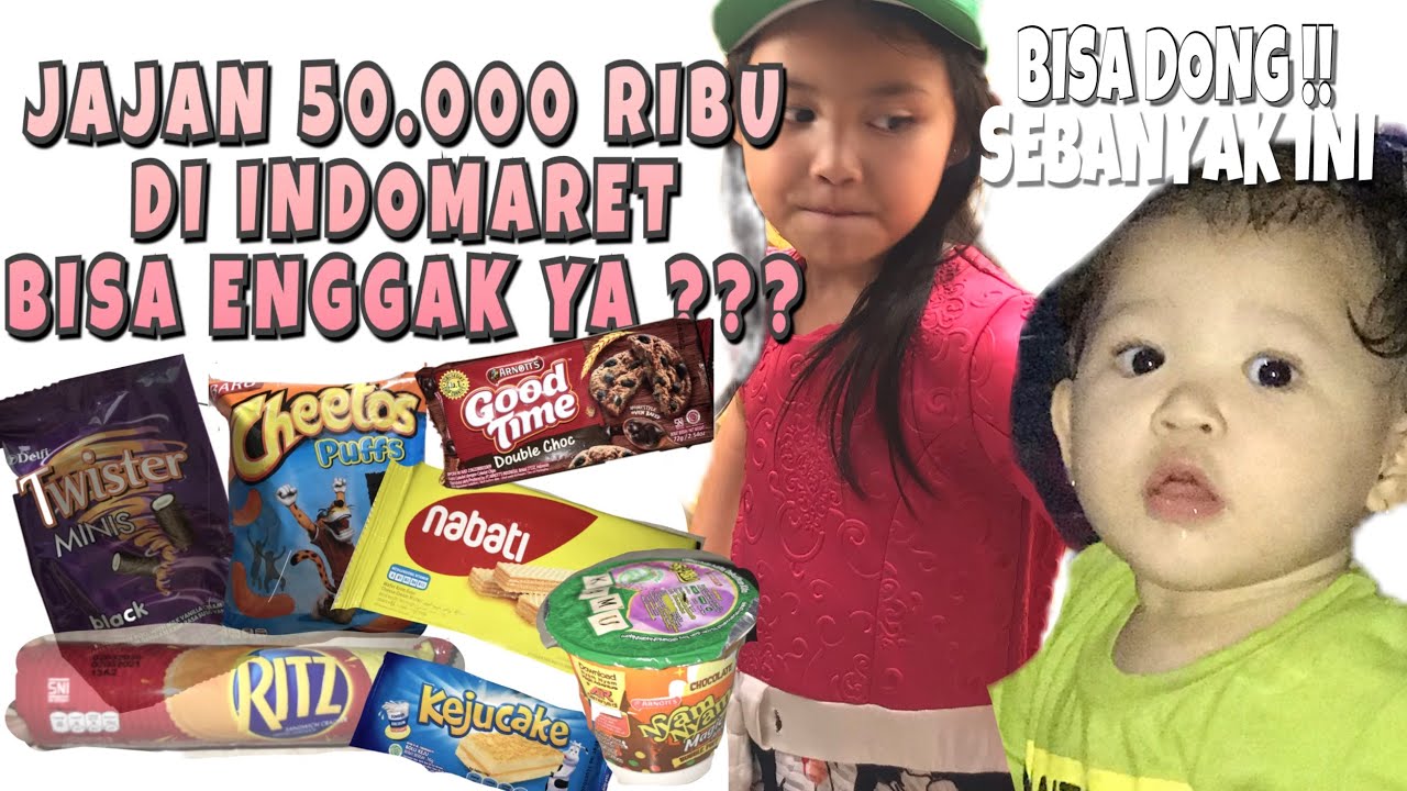 JAJAN 50 000 DI INDOMARET DAPET BANYAK GUYS YouTube