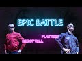 Epic battle plasteed vs robot vall  detali time  animation dance battle back to the future battle