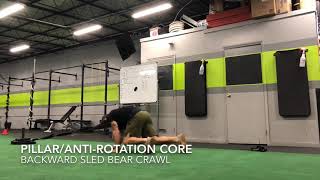 Bear Crawl Sled Pull Backward ‘Pillar/Anti-Rotation’