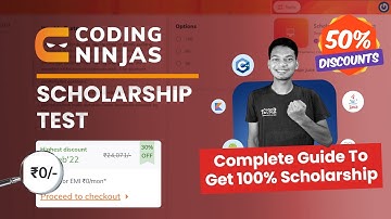 Coding Ninjas Scholarship Test Coupon Code | Everything - Scholarship Question Paper, Syllabus etc 🔥