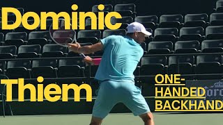 Dominic Thiem practice his amazing one-handed backhand Net Worth
