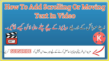 How To Add Scrolling Or Moving Text In Video From Android Mobile || Technical Ammar