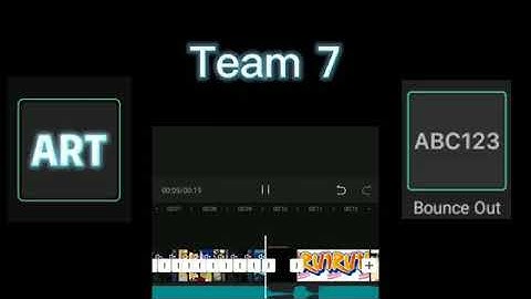 Team 7 Naruto CapCut edit tutorial