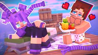 MAIZEN : JJ got STUCK in OCEAN with LILY LOVEBRAIDS!? - Ocean Challenge! -Minecraft Animation
