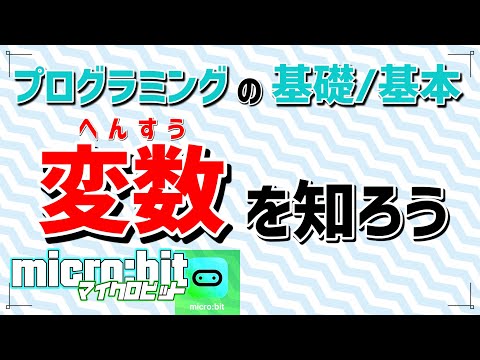【micro:bit】「マイクロビットでの変数の使い方をわかりやすく解説」プログラミングの基本【初級編】