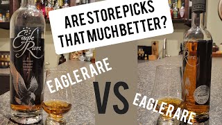 Eagle Rare vs. Eagle Rare. Are store picks worth the extra money  (NFL Playoff Edition)