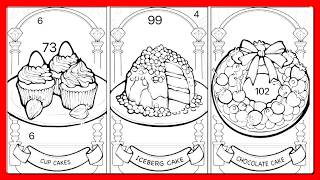 ケーキの種類豊富なデザート：イチゴ、抹茶、チョコレートなど Zen Color アプリ #塗り絵 screenshot 5