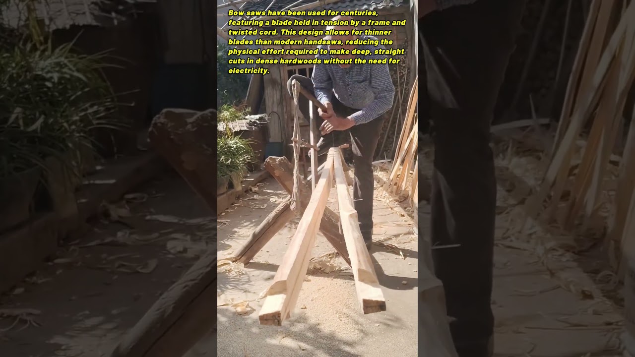 Precision Cutting With Traditional Bow Saws