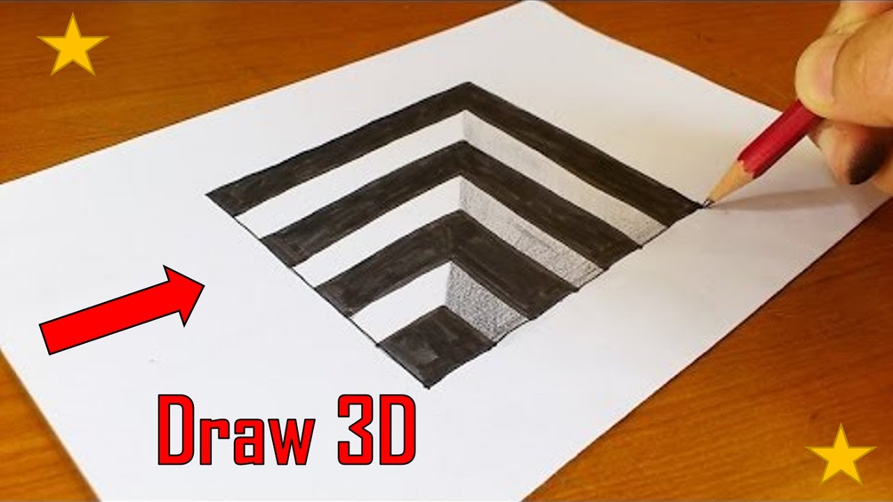 How To Draw / Easy 3d Illusion Art and Tricks, art, drawing, 😍 5 Awesome  Drawing Ideas, By Noman Art