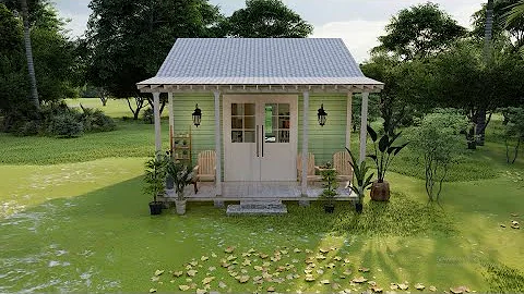 Lovely Small House Design Ideas 5x6 Meters (16.4 ft x 19.69 ft = 320 sqft)  a cozy house