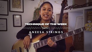 Video thumbnail of "Aneesa Strings Explains The Pocket | Technique of the Week | Fender"