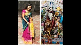 Durga Puja Saree Look Ashtami Special Durga Puja Vlog Durga Puja