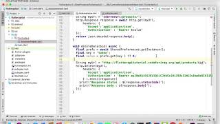 15  Flutter Delete Data token API Database