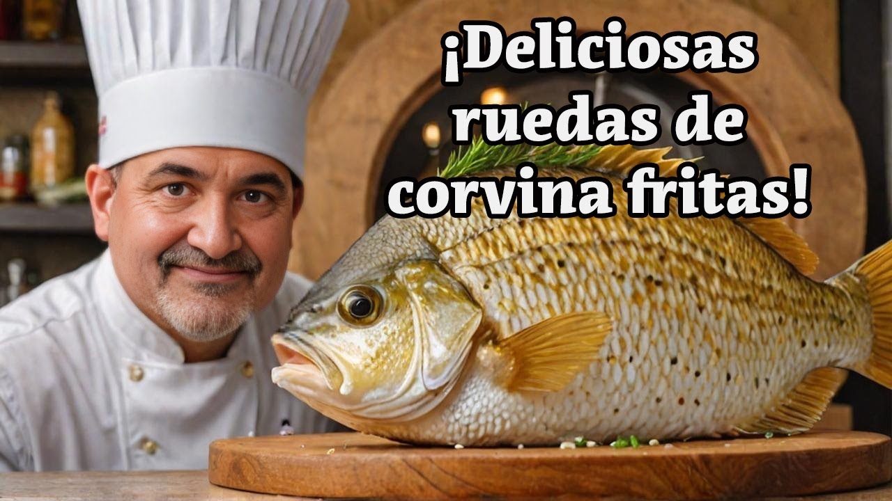 ¡Deliciosas ruedas de corvina fritas!