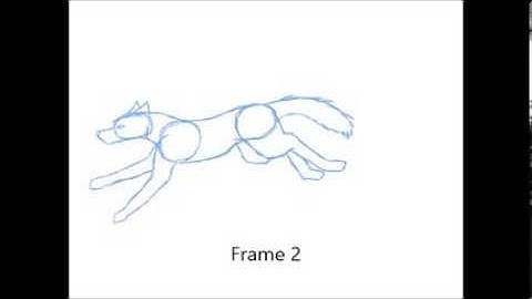 Wolf Run Cycle - Frame by Frame