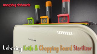Unboxing Morphy Richards 3rd Generation Kitchen Knife & Chopping Board Sterilizer Cutting Set MR1002