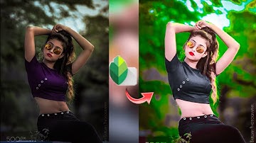 Snapseed Green And Bird Effect Photo Editing Tutorial | Snapseed Background Colour Change Tricks