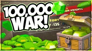 100,000 Gem Prize for the Winners of This War! | Content Creator 50v50 Clan War! | Clash of Clans screenshot 5