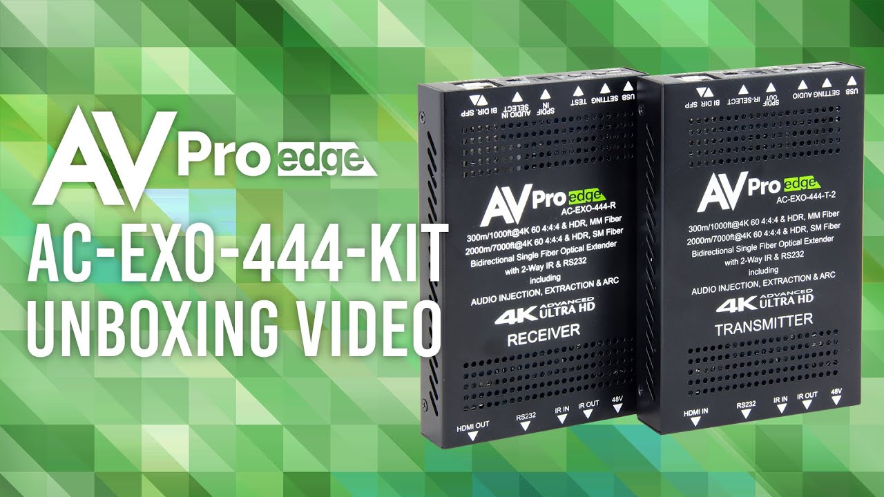Ac Exo 444 Kit 2000 Meter 4k Fiber Optic Avpro Edge