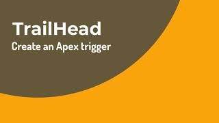 Create an Apex trigger