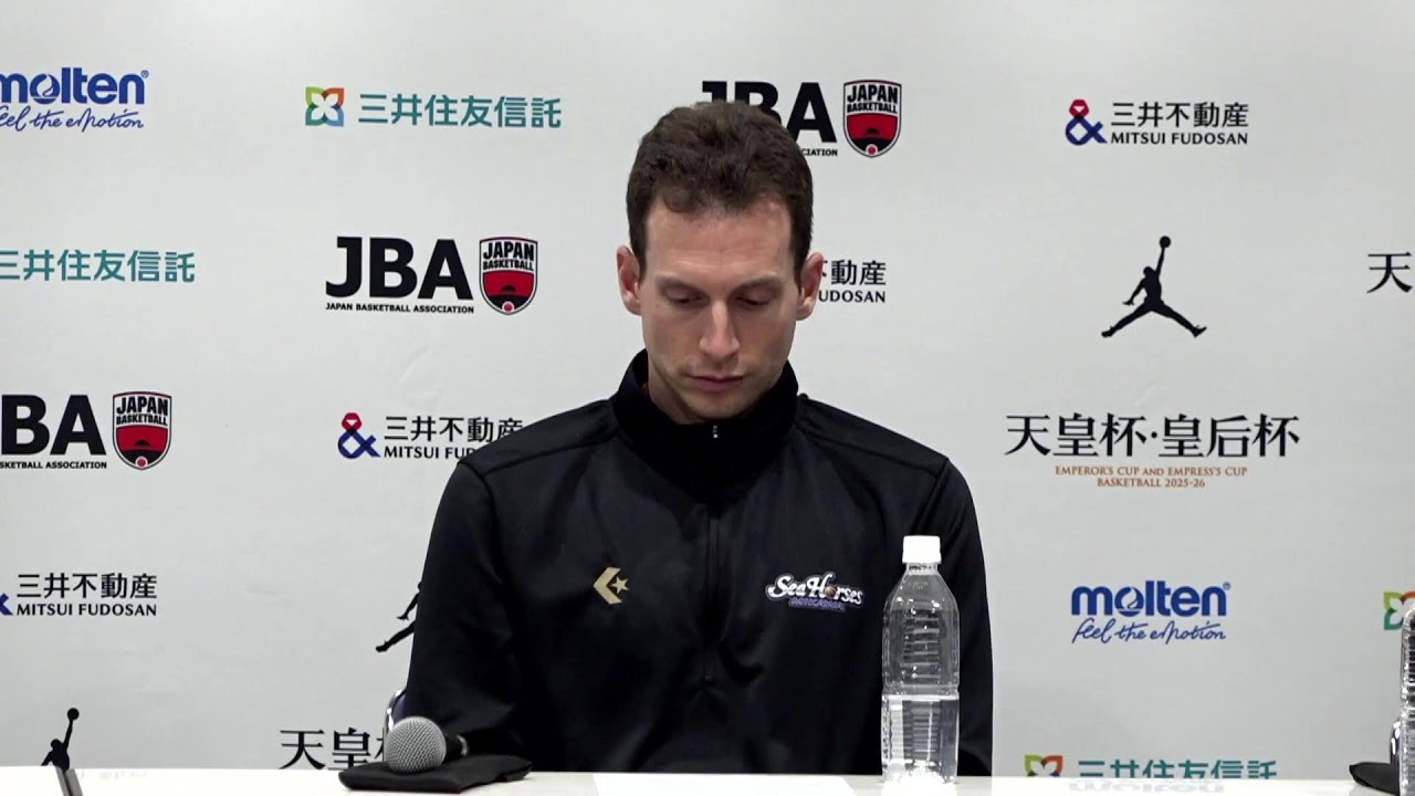 【天皇杯】準優勝チーム記者会見|シーホース三河|第101回天皇杯 全日本バスケットボール選手権大会