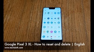 Google Pixel 3 XL - How to reset and delete | English screenshot 3